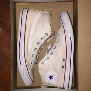 White Converse High Tops